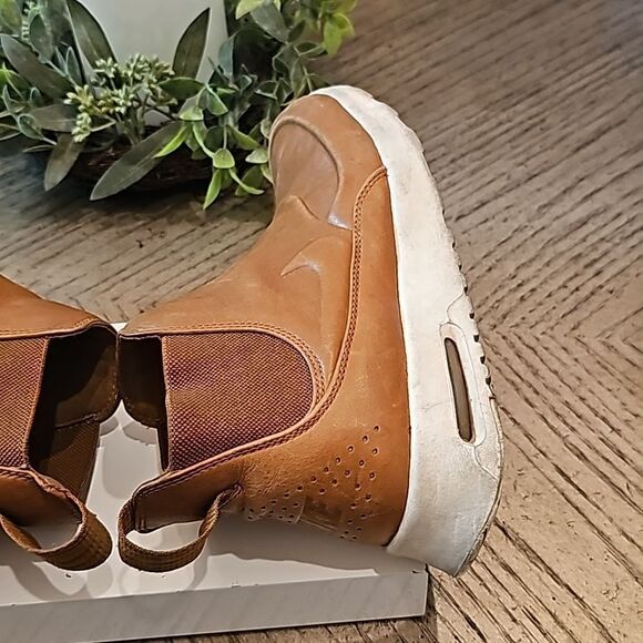 Nike Air Max Thea 7.5 mid ale brown leather sneakers boot - Picture 7 of 10